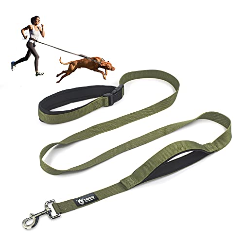 Tspro Hands Free Dog Leash Adjustable Walking Running Dog Leash With Control Safety Padded Handle And Heavy Duty Clasp For Small Medium Large Dogs(Green) #TOP16