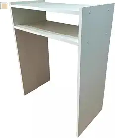 Mesinha escrivaninha computador multiuso prateleira office (Branco)
