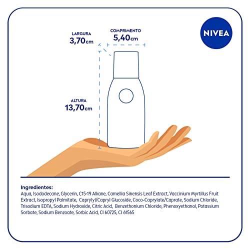 NIVEA Água Micelar Bifásica MicellAIR Expert 125ml - Fórmula bifásica que remove profundamente as im