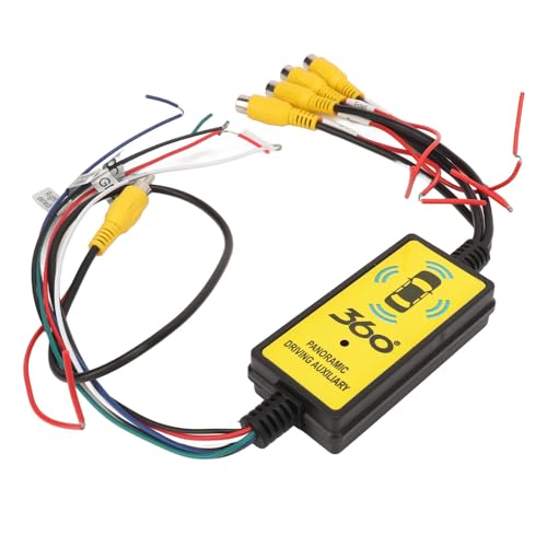 Image of Video Switcher, Intelligent Car Video Switcher Converter, 4 Input 1 Output Switch Video System Auto Parts with Remote Control, Easy Installation, Single Video Output
