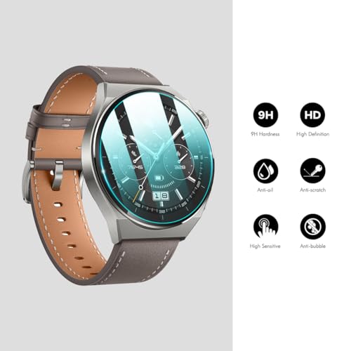 Image of 4youquality Military-Grade Gorilla Tempered Glass for Samsung Galaxy Watch 4 /5 / 6 /7 (44mm, 1.4 inch Display) | 9H Hardness | HD Clear | Scratch Resistant | Full Screen Coverage | Pack of 2