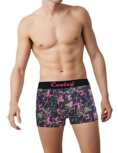 Image of Men's Cotton Printed Regular Fit Trunk | Soft and Comfortable Underwear for Men (Multicolour) (Pack of 3)