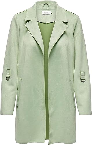 ONLY Damen kurz Mantel Blazer - OnlJoline Longblazer ohne Verschluss,...