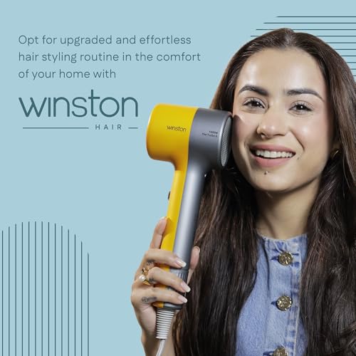 Image of Winston Turbo X Hair Dryer 1600W for Men and Women, Compact and Fast Drying with 3 Speed / 2 Heat Settings with Low Noise & Overheat Protection - All Hair Types