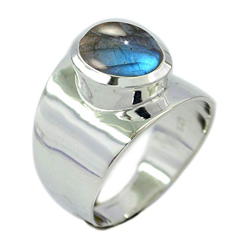 Image of 55Carat Choose Your Color Natural Gemstone Sterling Silver Rings Birsthone Jewelry Handcrafted Sizes 5-13