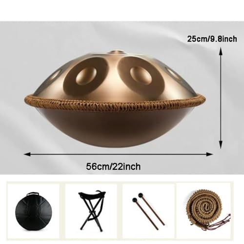 Tambor de mano TOCTUS 9 notas 56 cm acero inoxidable miniatura 4