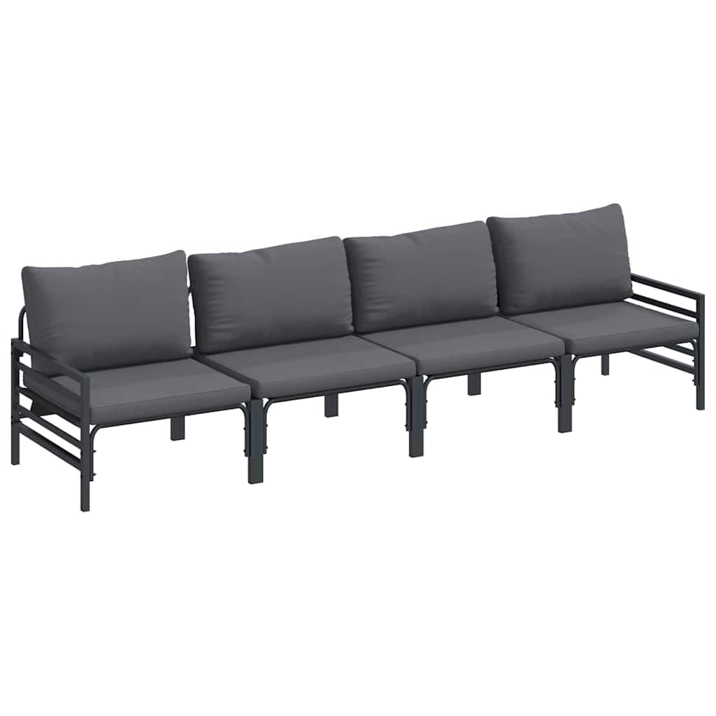 Canapé de jardin 4 pièces confortable fini le mobilier fragile