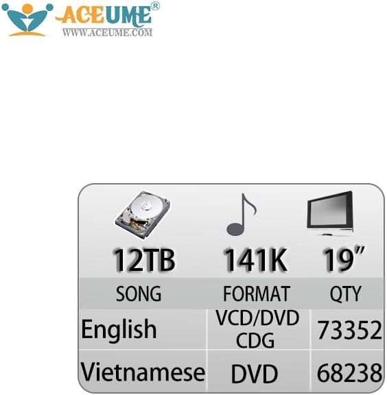 Miniatura 2 de Disco duro de 6 TB, 98K vietnamita+inglés, reproductor de karaoke con pantalla táctil de 19 pulgadas+mezclador de karaoke profesional+micrófono con