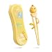 Goryeo Baby Training Chopsticks for Kids - Use Completely Harmless Material - Anti-dislocation Buckle Design - Includes Portable Box (Yellow)