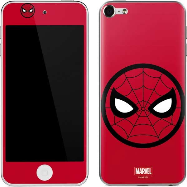 Skinit Decal MP3 Player Skin Compatible with iPod Touch (6th Gen 2015) - Officially Licensed Marvel Spiderman Spiderman Emblem Design