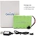 Gecoty 6V Battery Pack, 2400mAh Ninh Rechargeable AA Battery Pack, Come with Charge Cable, for RC Truck Cars Power Tools (SM Plug)