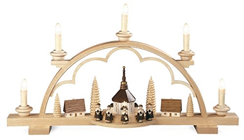 Chanteurs de Carol de voûte en bois authentique grand format 120V