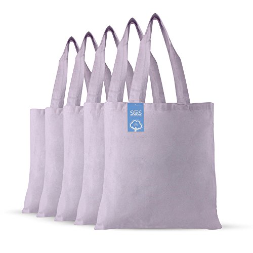 Simply Green Solutions Reusable Cotton Cloth Grocery Craft Bag, 15