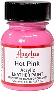 Angelus Acrylic Leather Paint - 1 Ounce, Hot Pink