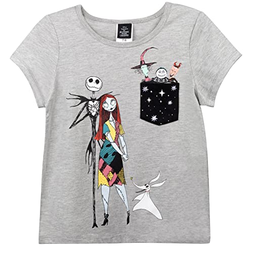 T-shirt Disney L'Étrange Noël de Monsieur Jack pour fille gris taille 6-6X