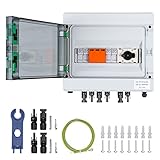 【Einfach zu installieren und zu verwenden】 Plug-and-Play- und vorverbundene Kabel, bieten eine einfache Lösung zum Anschließen von Solarmodulen, vereinfachen die Systemverkabelung, unabhängige Sicherung ist sicherer.