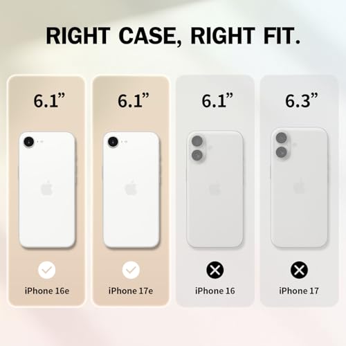 Coque antichoc iPhone 16e et 17e de qualité militaire souple