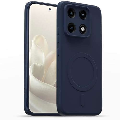 Image of Pikkme Back Cover for Motorola Moto Edge 70 Pro 5G Soft Matte Silicone Mag-Safe Design (Mag-Safe Not Support) Camera Protection | Slim Fit Bumper Cover (Blue)