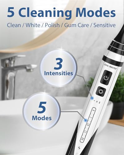 Electric-Toothbrush-for-Adults-Sonic-Rechargeable-Toothbrush-with-5-Modes-and-42000-VPM-3-Brush-Heads-Travel-Electric-Toothbrush-Fast-Charge-for-30-Days