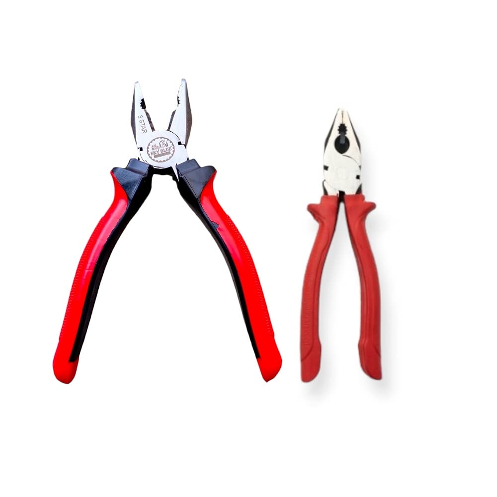 Sky Blue Combination Hand Tool's Multipurpose Professional Home & Office Used Tool's Kit (2 Piece) SBE536