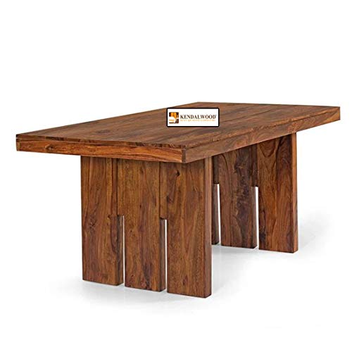 Image of Sheesham Wood Dining Table with 4 Chairs,1Bench | 6 Seater Dining Set | Dining Room Furniture |1 Year Warranty | Honey Finish -DIY Do-It-Yourself