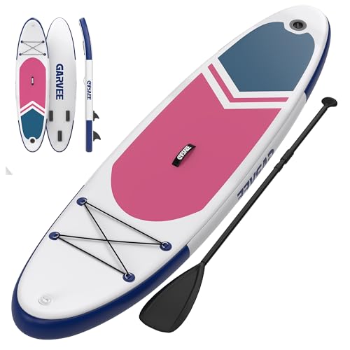Inflatable Stand Up Paddle Board, 10'6"/11' Paddle Boards with Premium Accessories, Non-Slip EVA Deck, Ultra-Light Carry Bag Pump, SUP for Youth & Adults of All Skill Levels