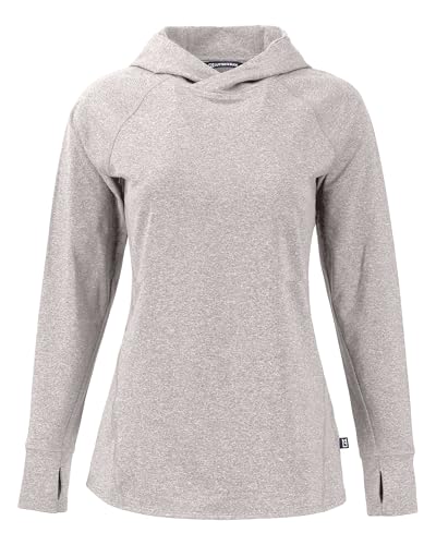 Cutter & Buck Adapt Knit Recycled Womens Heathered Hooded Pullover4