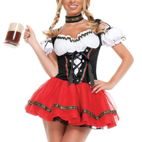 Vestido de Halloween para mujer con corte flexible para festival de música y Navidad