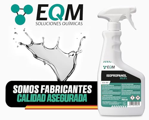 EQM - ECO-301 - Alcohol Isopropílico 99,9% - 3x750 ML - Isopropanol - Limpieza componentes electrónicos, objetivos y pantallas - Limpieza de resinas en impresión 3D - Limpiacristales y desengrasante - imagen 7