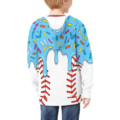 Image of Biyejit Kids Novelty 3D Graphic Printed Hooded Sweatshirt