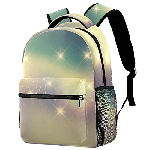 Sac à dos voyage étoiles rétro enfant avec filet bouteille et bretelles ergonomiques