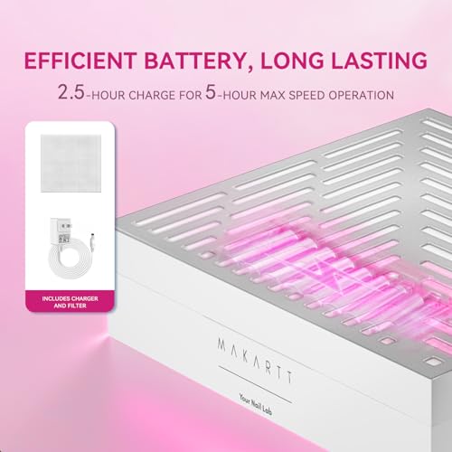 Recolektor de polvo de uñas recargable ultra delgado miniatura 3