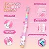 Spazzolino Elettrico Bambini 3-6-12 Anni Spazzolino Elettrico Bambina Bambino Con Timer Luci LED Arcobaleno E 4 Testine Morbide (Unicorno Rosa)