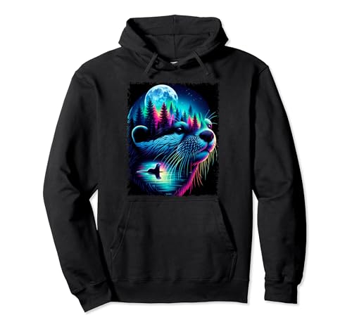 Spirit Animal Otter Men Women Kids Christmas Pullover Hoodie