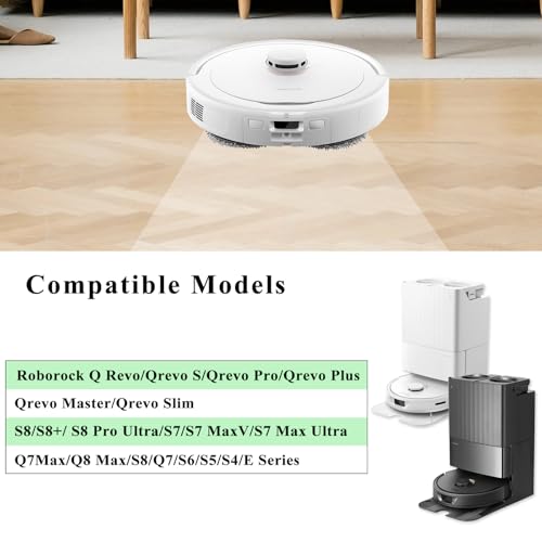 Image of Side Brushes Replacement Compatible with Roborock Q Revo /Qrevo S /Qrevo Pro /Qrevo Master /S8 /S8+ / S8 Pro Ultra /Q5 /Q7 /Q7Max /Q8 Max /S7 /S7 Max Ultra /S7 MaxV /S6 /S5 /S4 /E2 /E3 /E4 /E5 Robot Vacuum