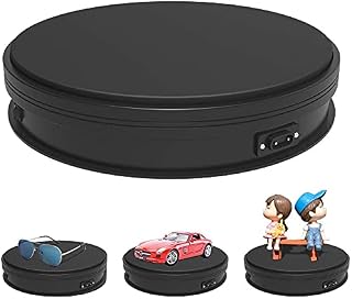 Motorized Turntable Display, ANSTEN 3D Photo Shop Display Rotating Turntable 360 Degree Mannequin Photography Stand, Black