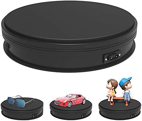 Motorized Turntable Display, ANSTEN 3D Photo Shop Display Rotating Turntable 360 Degree Mannequin Photography Stand, Black