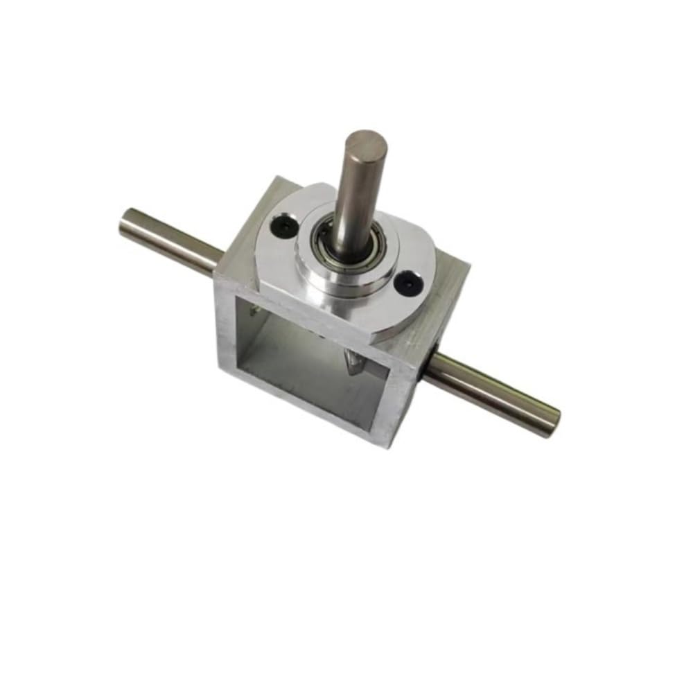 Angle Steering T Type Commutator 1 Module 20 Teeth Spiral Bevel Gear Box 8mm Shaft 1 to 1 Right Angle Drive Reduce Corner Device Driving Change