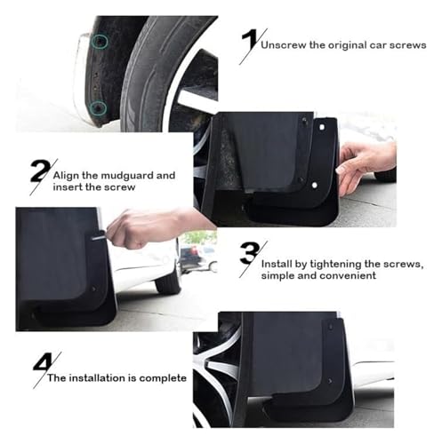 Guardabarros coche para Q7 2006-2015 con protector contra salpicaduras lavanda 3
