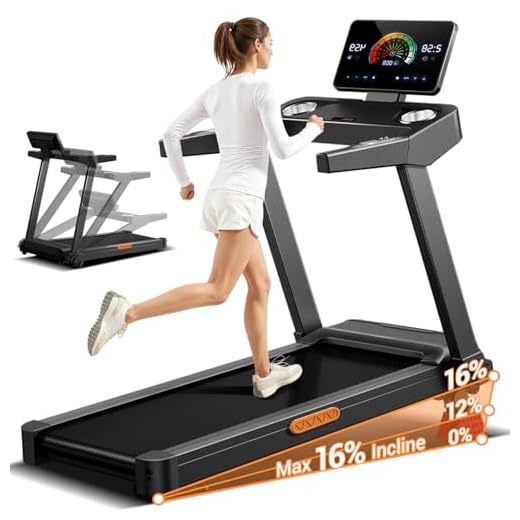 UMAY Cinta de Correr Plegable con Inclinación 16%, 14 KM/H Cinta de Andar con Frecuencia Cardíaca, 3.5HP Caminadora Electrica para Casa con Pantalla LED, Capacidad de 180kg, Emparejado con Ruedas