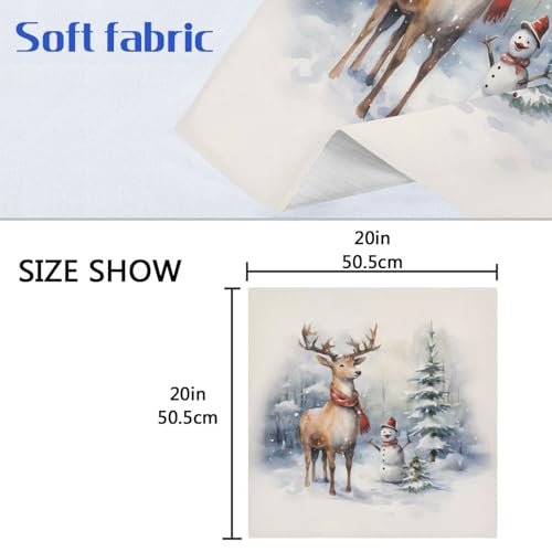Servilletas de tela multicolor set x6 20x20 pulgadas miniatura 6