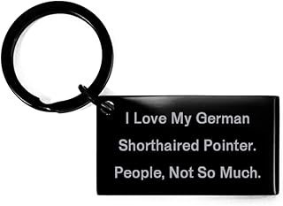 German Shorthaired Pointer Dog Gifts for Pet Lovers, I Love My German, Brilliant German Shorthaired Pointer Dog Keychain, from Friends