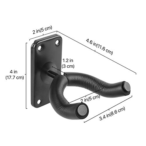 Flexzion Lot de 4 crochets muraux pour guitare, mandoline, banjo, basse, instrument de musique à domicile avec fourche recouverte de mousse pour guitare électrique, acoustique, mandoline, banjo, - Les Beatles, Paul McCartney, John Lennon, RIngo Starr, George Harrison Flexzion Lot de 4 crochets muraux pour guitare, mandoline, banjo, basse, instrument de musique à domicile avec fourche recouverte de mousse pour guitare électrique, acoustique, mandoline, banjo, – Image 6