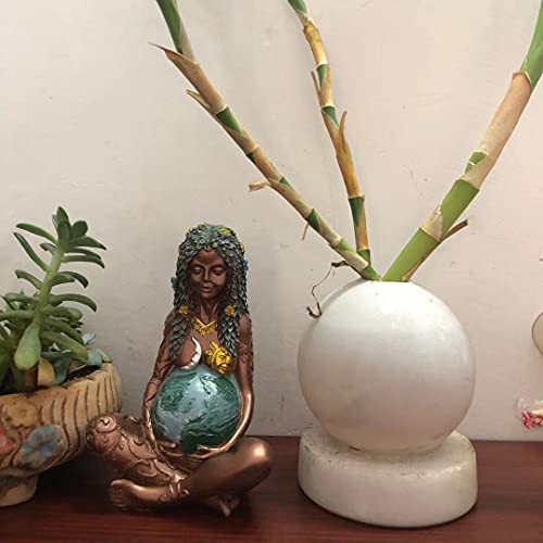 Resin Art Statue, Earth Mother Goddess Statue ，Figurines Home ，Nature Mother Moana Goddess Te Fiti, Mother's Day Gift & Home Decor, Hand Painted Art Statue. Living Room & Room Bedroom & Zen Decor (L) #TOP6