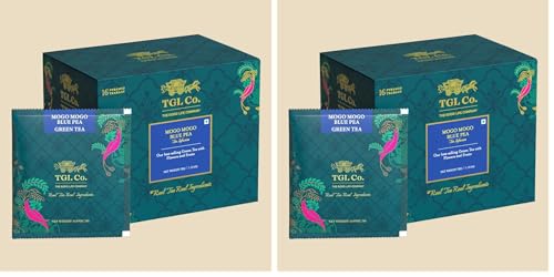 Image of TGL Co.Mogo Mogo Blue Pea Tea Infusion (16 Tea Bags)|Rich in Anti Oxidant | Refreshing | No Artificial flavor | Improve Digestion (Pack of 2)