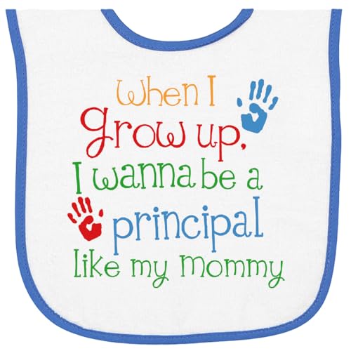 inktastic Principal Like Mommy Baby Terry Cloth Bib