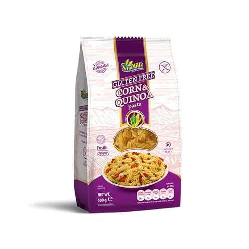 Espirales de Maíz y Quinoa - Pasta Sin Gluten - 500 g - Propiedades Antioxidantes - Favorece la...