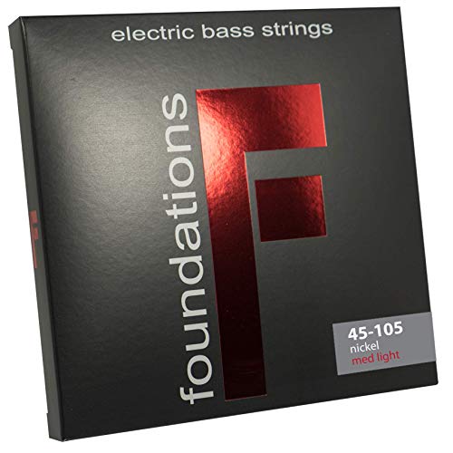 SIT Strings Foundations Nickel Bass Guitar Strings (S.I.T.), 4-String Bass Medium-Light 45-105, FN45105L by SIT Strings - Used condition - US$11.86
