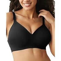 Channo Sujetador Sin Costuras para Mujer: Tejido de Nylon Efecto Invisible Sin Aros Suave Cómodo Tirantes Ajustables y Elásticos(Negro XL)
