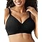 Channo Sujetador Sin Costuras para Mujer: Tejido de Nylon Efecto Invisible Sin Aros Suave Cómodo Tirantes Ajustables y Elásticos(Negro XL)